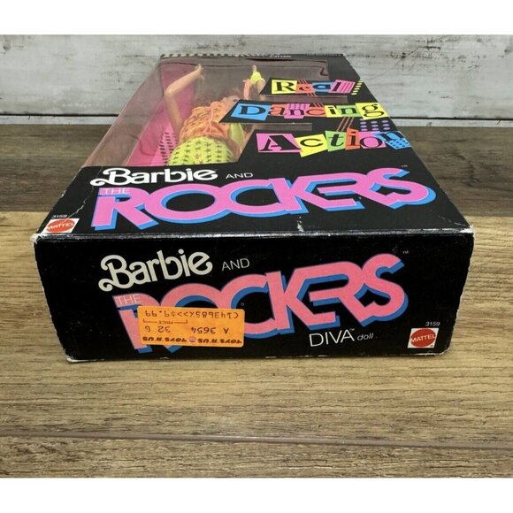 VTG Barbie & the Rockers DIVA with Real Dancing Action Doll 1986 Mattel  in box - Picture 7 of 11